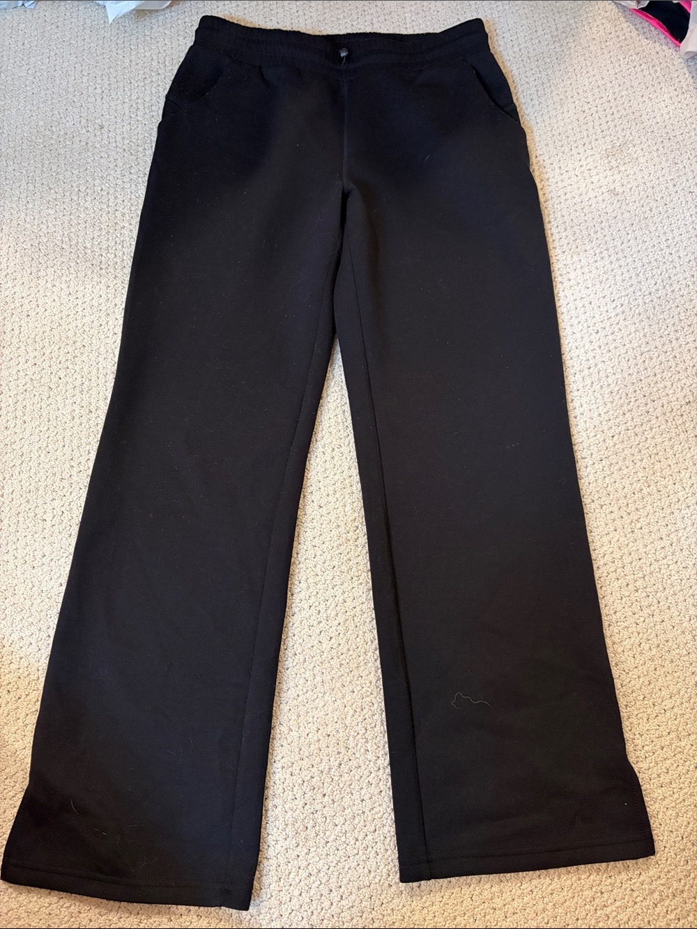 Kyodan Black Wide-Leg Track Pants with Front Pockets
